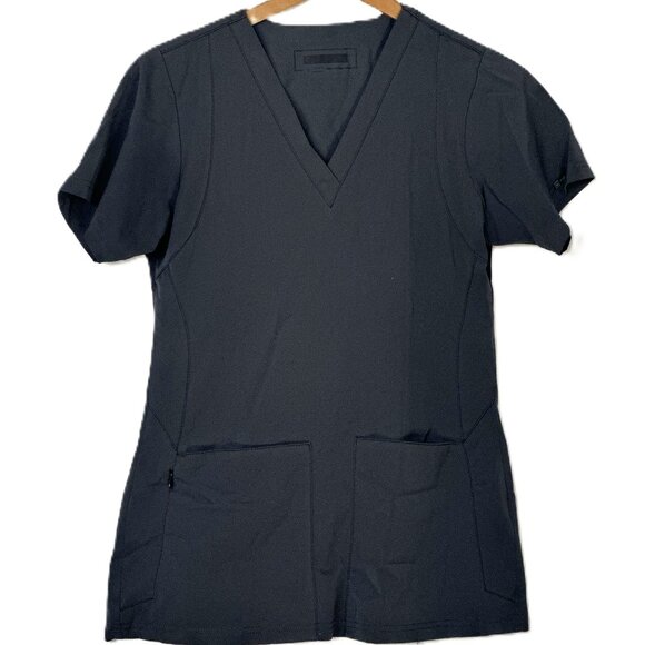 WonderWink Tops - Dark Gray WonderWink Scrub Top Size XS